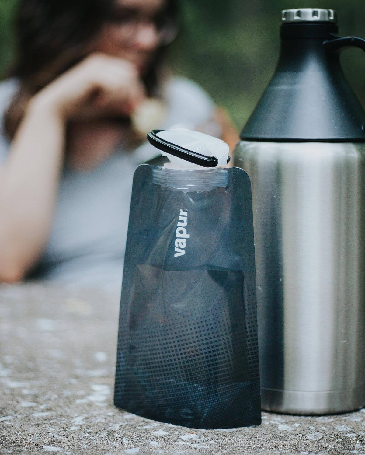 Vapur Wide Mouth 0.5L - Cool Grey